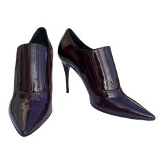 New Valentino Garavani Burgundy Patent Leather Shoes Italian 39 - US 9