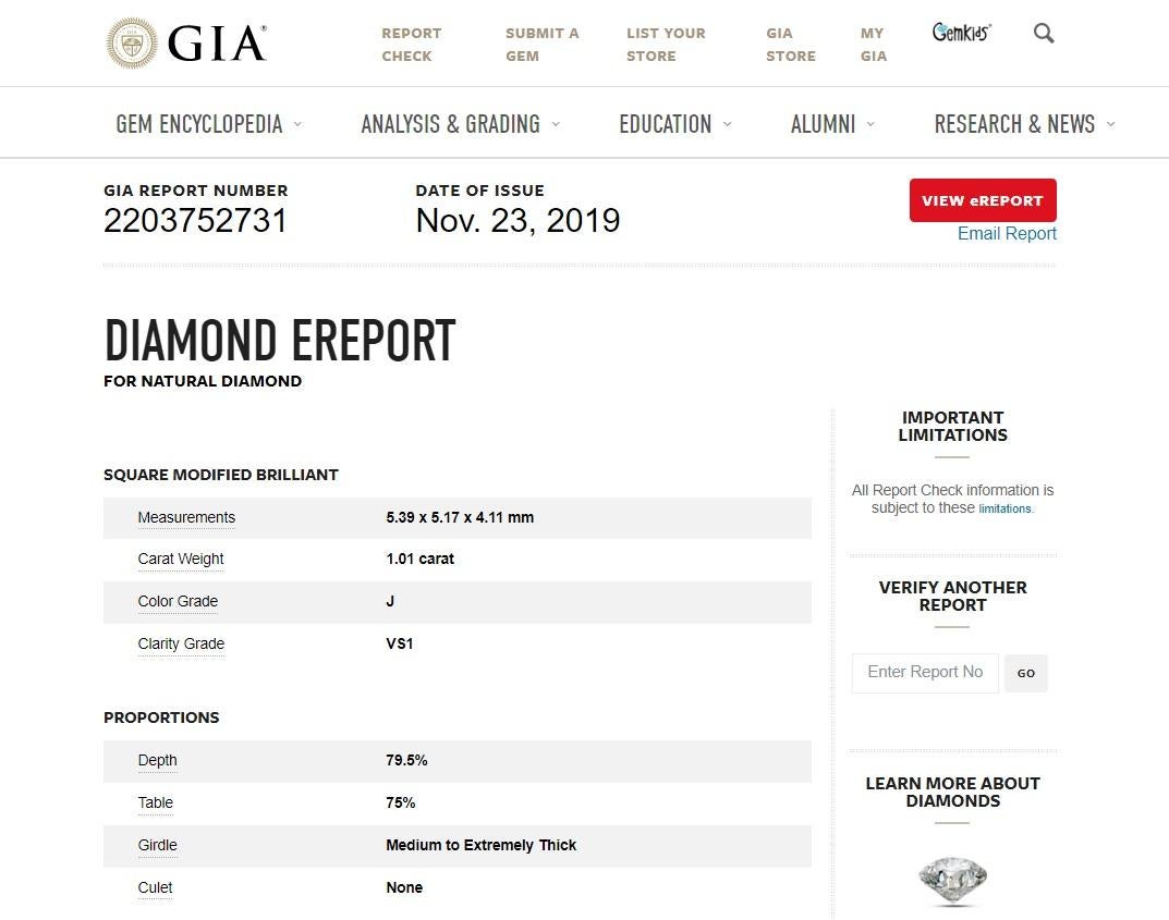 New / Verragio PARADISO-3064P / 2 CT GIA Certified Royal 'R 4251' Diamond 1