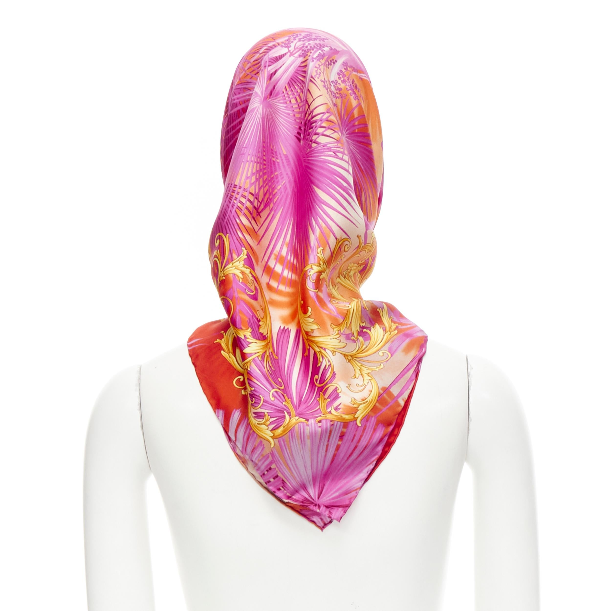 pink versace scarf