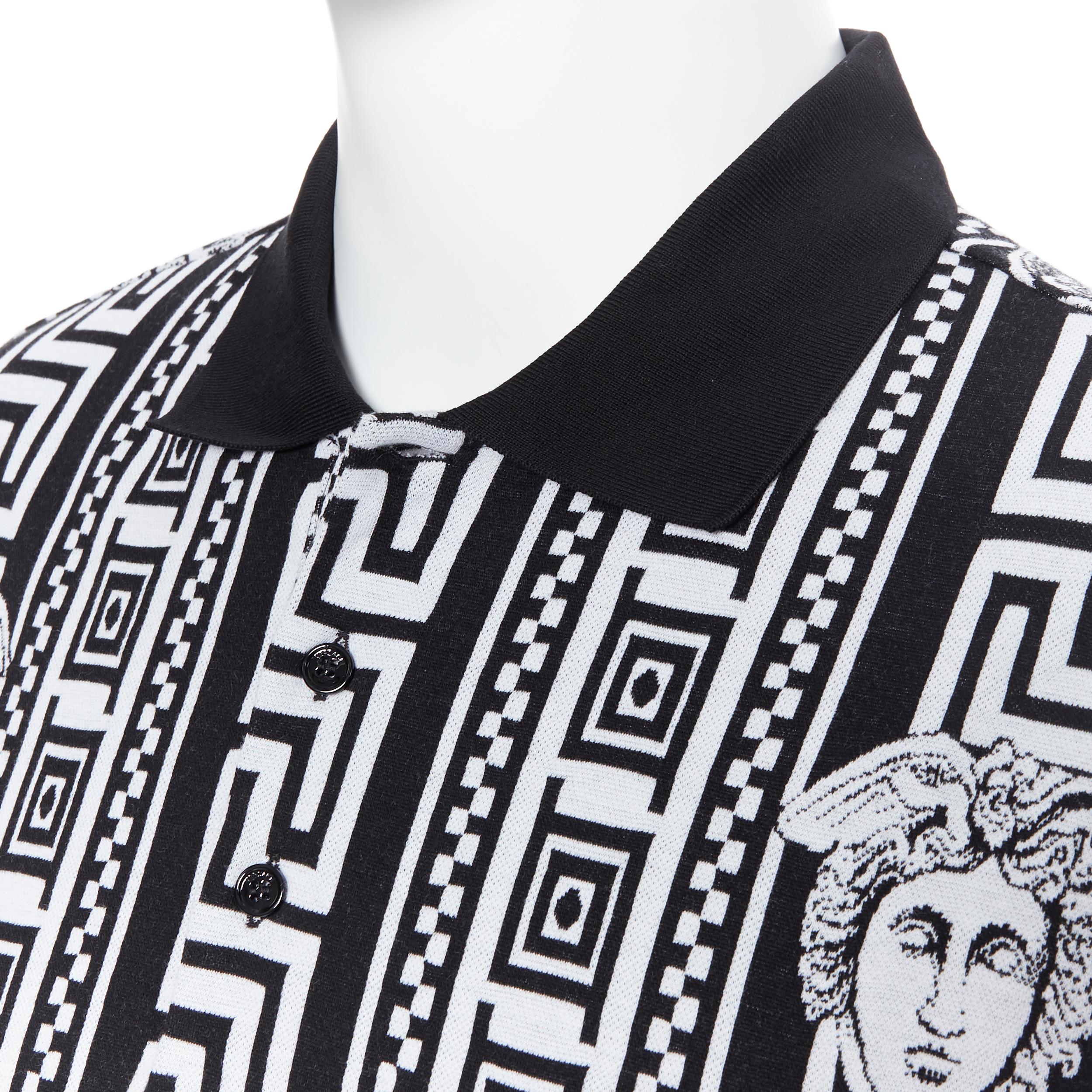 black and white versace shirt