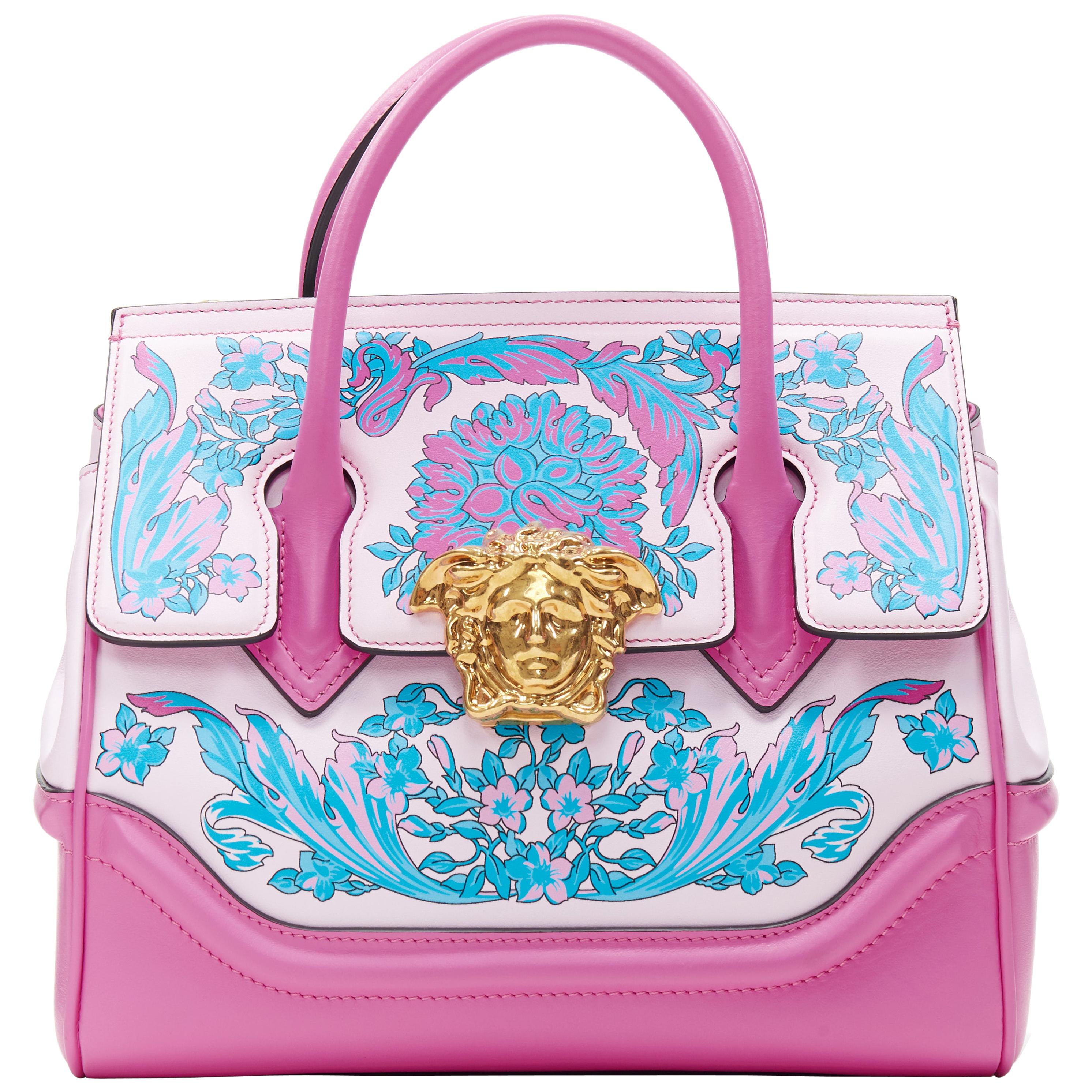 new VERSACE 2019 Palazzo Empire Small Technicolor Baroque pink Medusa bag