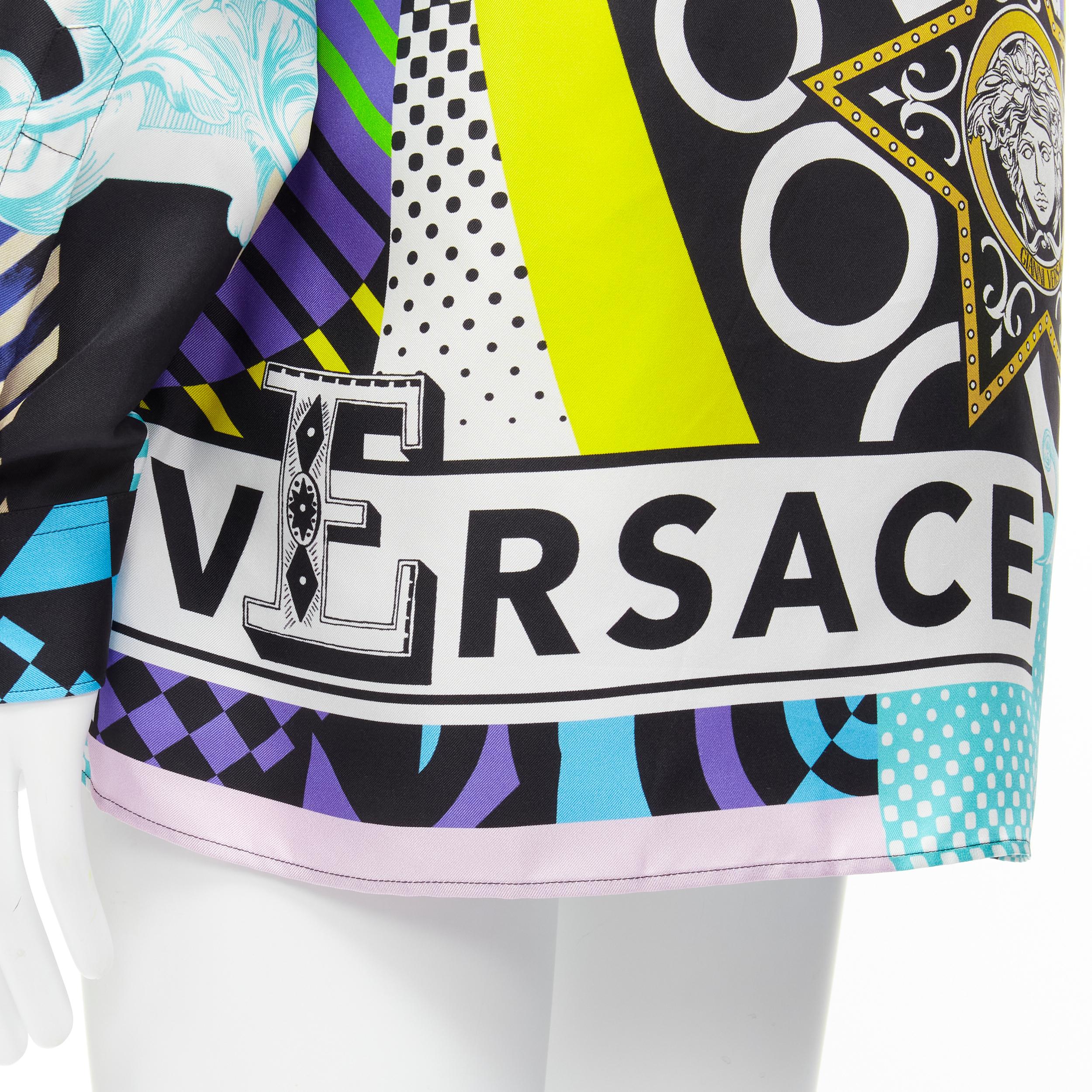 new VERSACE 2020 Barocco Acanthus Pop Print Limited silk shirt EU40 M 
Reference: TGAS/C00009 
Brand: Versace 
Designer: Donatella Versace 
Collection: 2020 
Capsule: Pop Acanthus Runway 
Material: Silk 
Color: Multicolor 
Pattern: Floral 
Closure: