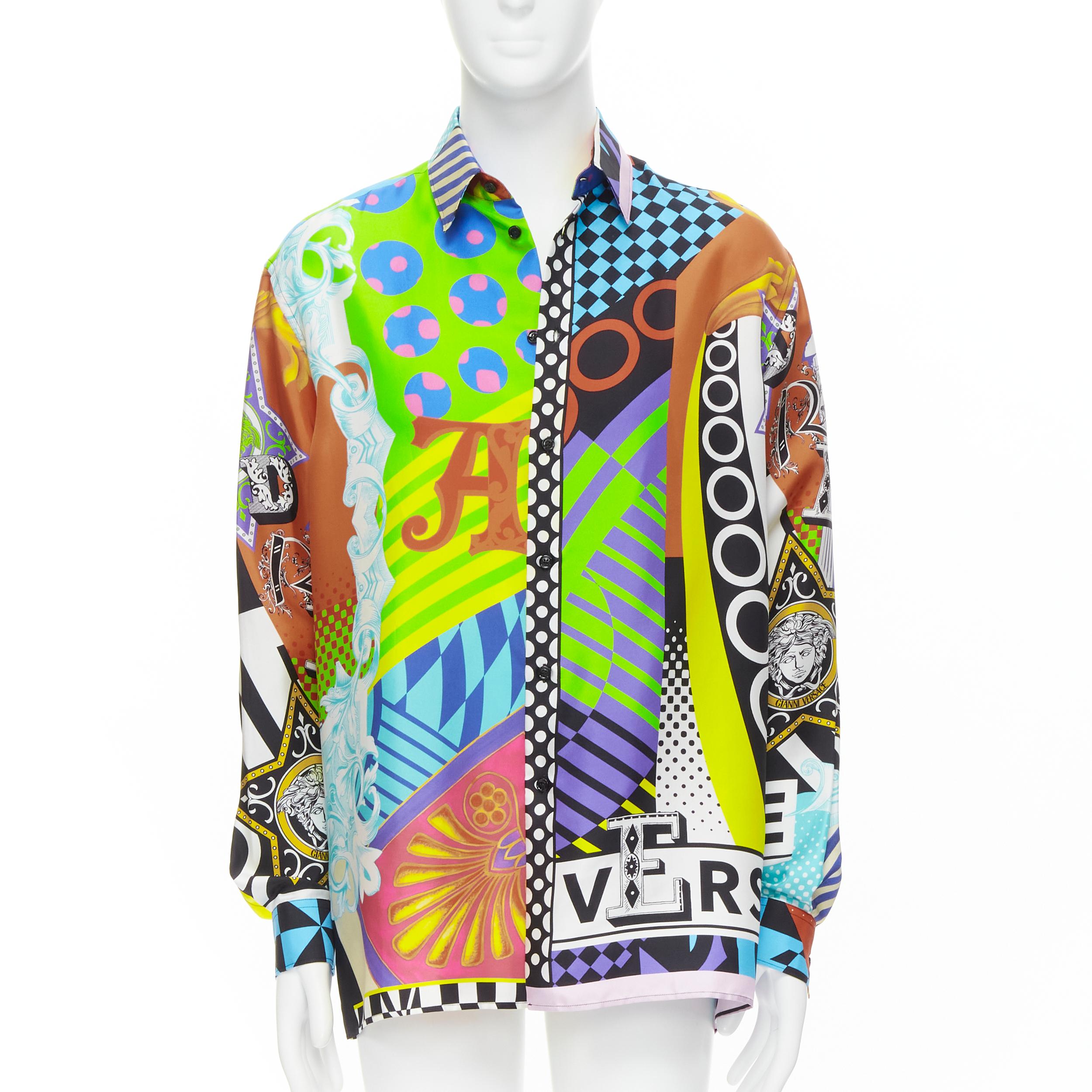 versace multicolor shirt