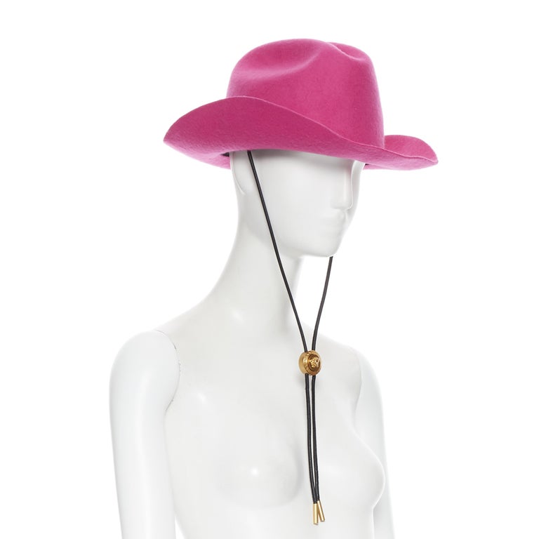 new VERSACE 2020 Runway Gianni GV Signature pink wool Medusa  display picture 3