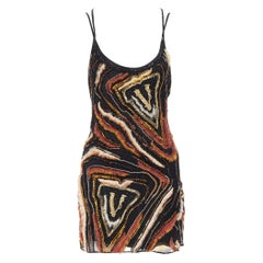 Neu VERSACE 2020 Laufsteg Virtus Animalier Perlenbesetztes Kleid IT42 M $7800