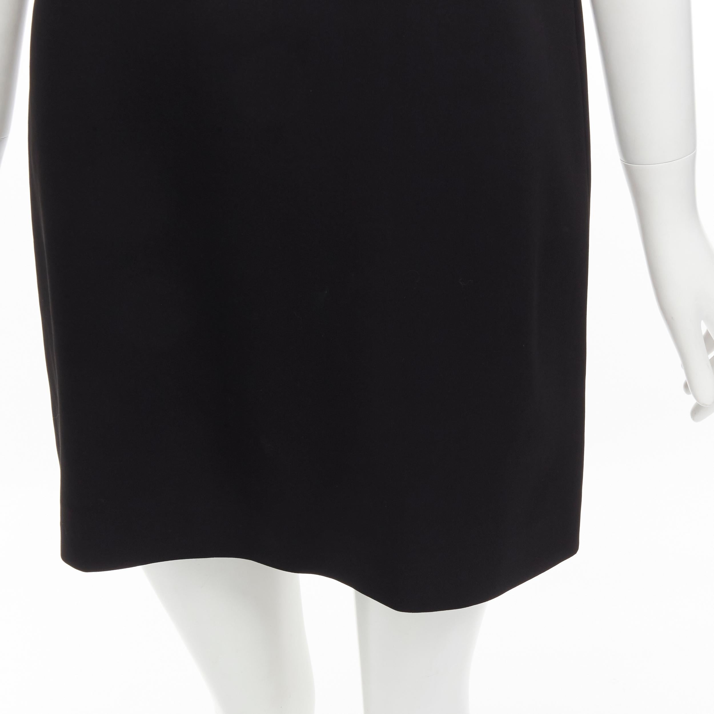 new VERSACE 2021 black Medusa buckle strap cold shoulder mini dress IT42 M 2