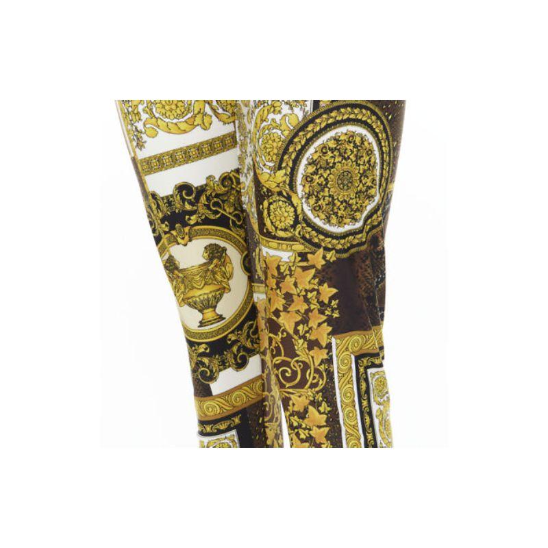 new VERSACE 2021 Mosaic Barocco brown gold print stretchy legging pant IT42 L
Reference: TGAS/C00563
Brand: Versace
Designer: Donatella Versace
Model: A83807 1F00614 5N030
Collection: Mosaic Barocco
Material: Polyamide, Elastane
Color: Gold,