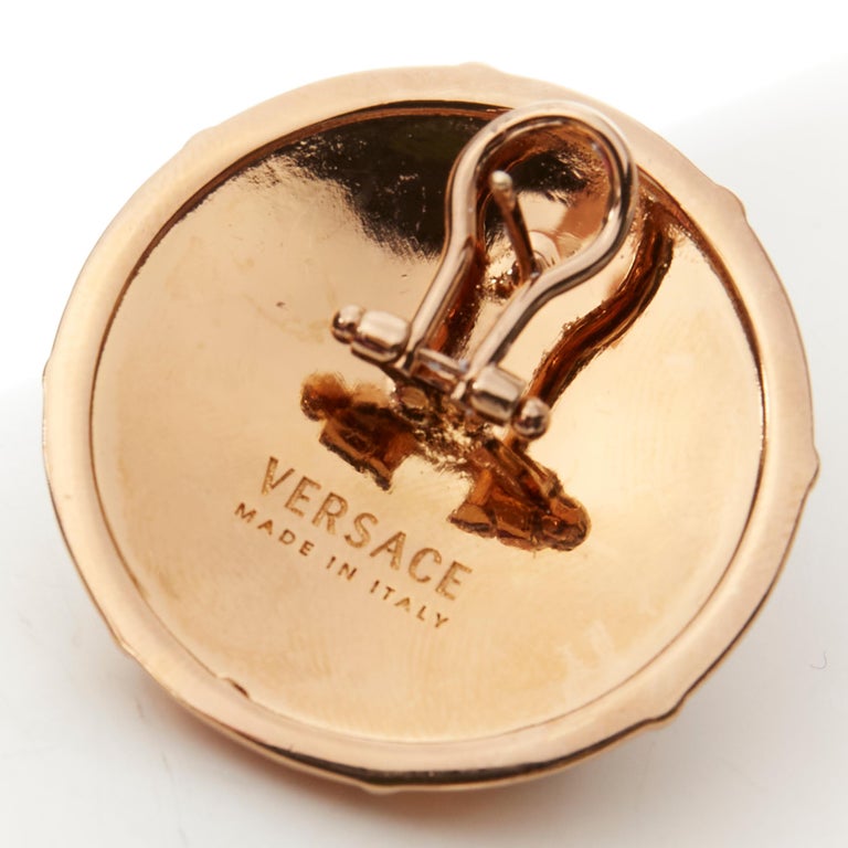 new VERSACE 2021 Runway Tresor De La Mer pink enamel gold Greca ...