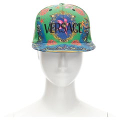 new VERSACE 2021 Tresor De La Mer 90's logo embroidered cap hat 60cm
