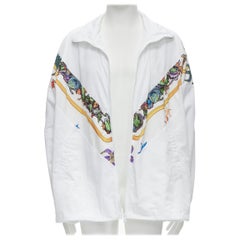 new VERSACE 2021 Tresor De La Mer Runway white starfish track jacket IT52 XL