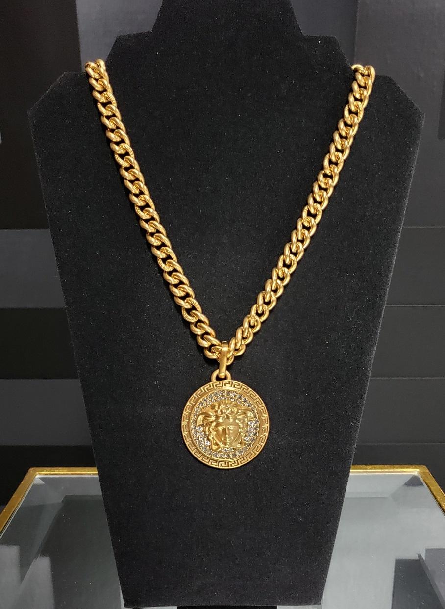 gold plated versace chain