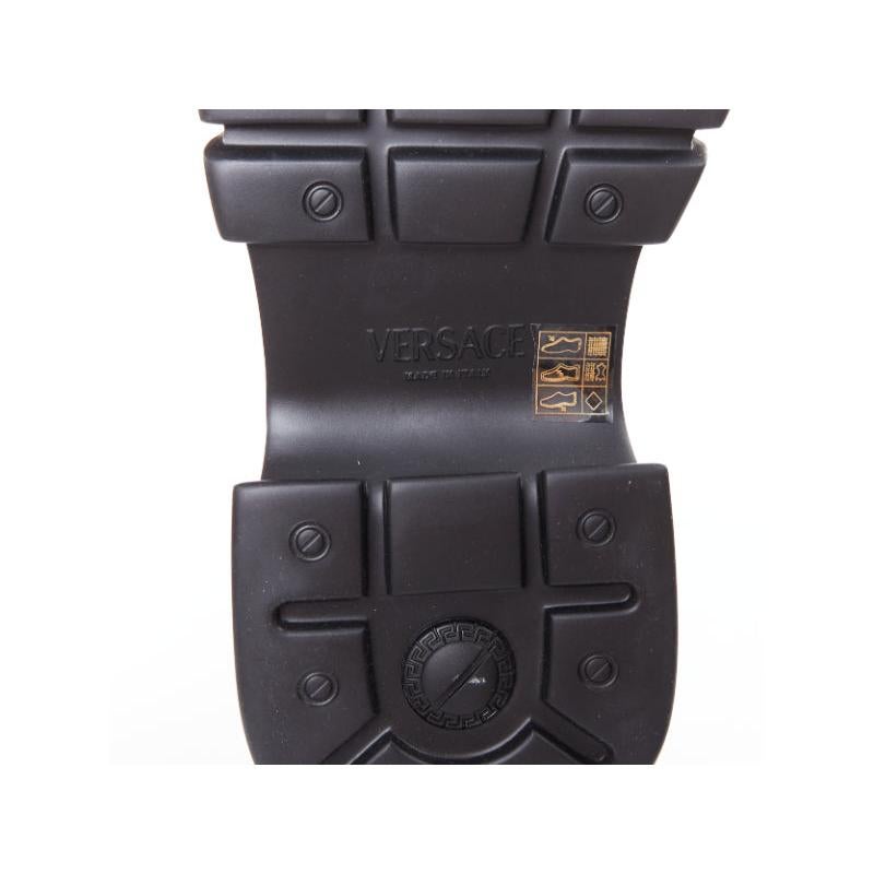 nuevo VERSACE Anthem 120 seda satinada Medusa hebilla plataforma sandalias gruesas EU37 en venta 7