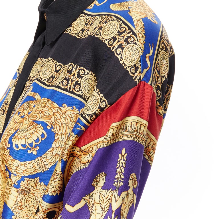 new VERSACE AW18 Pillow Talk Runway leopard baroque belted dress robe IT46 XL at 1stDibs