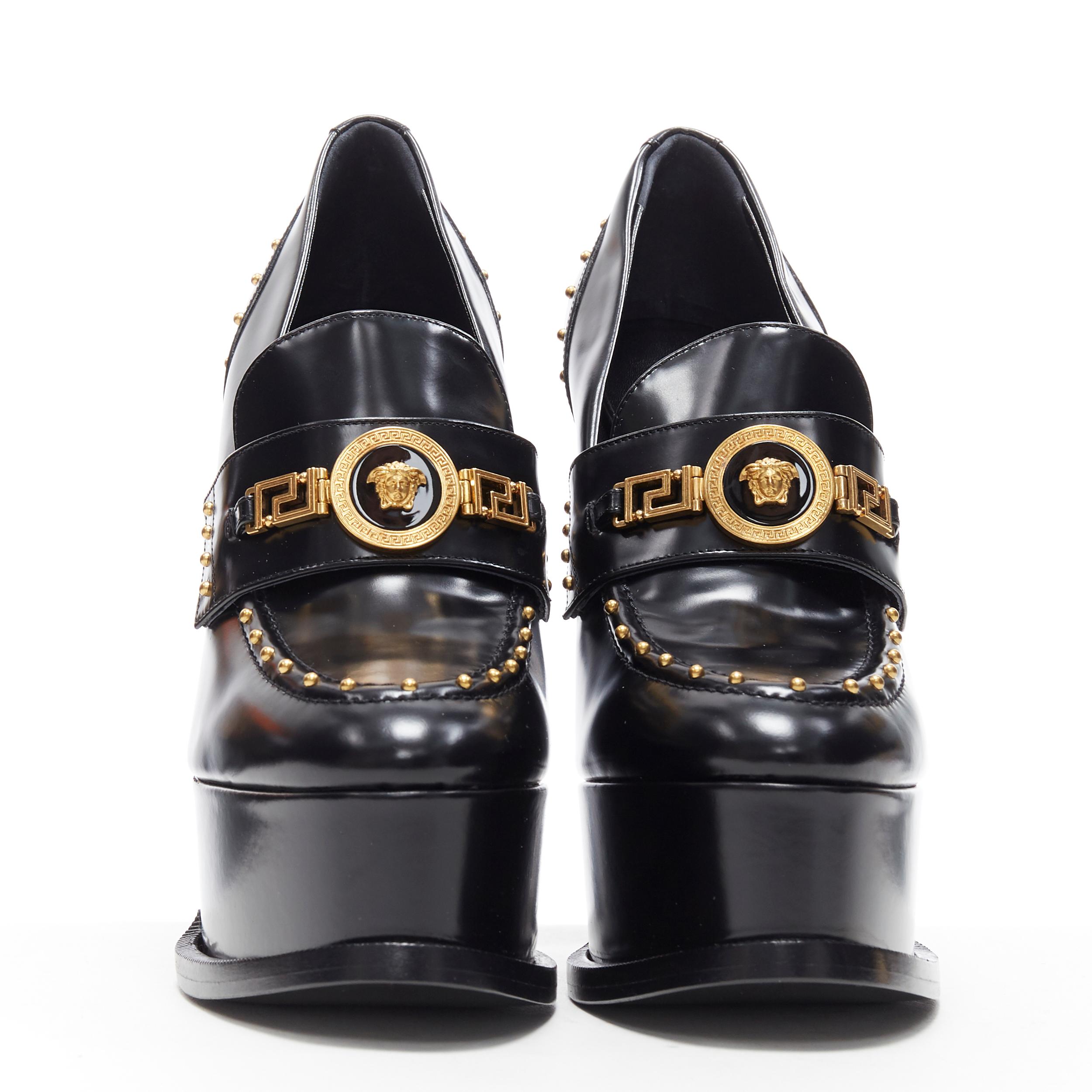 versace platform loafers