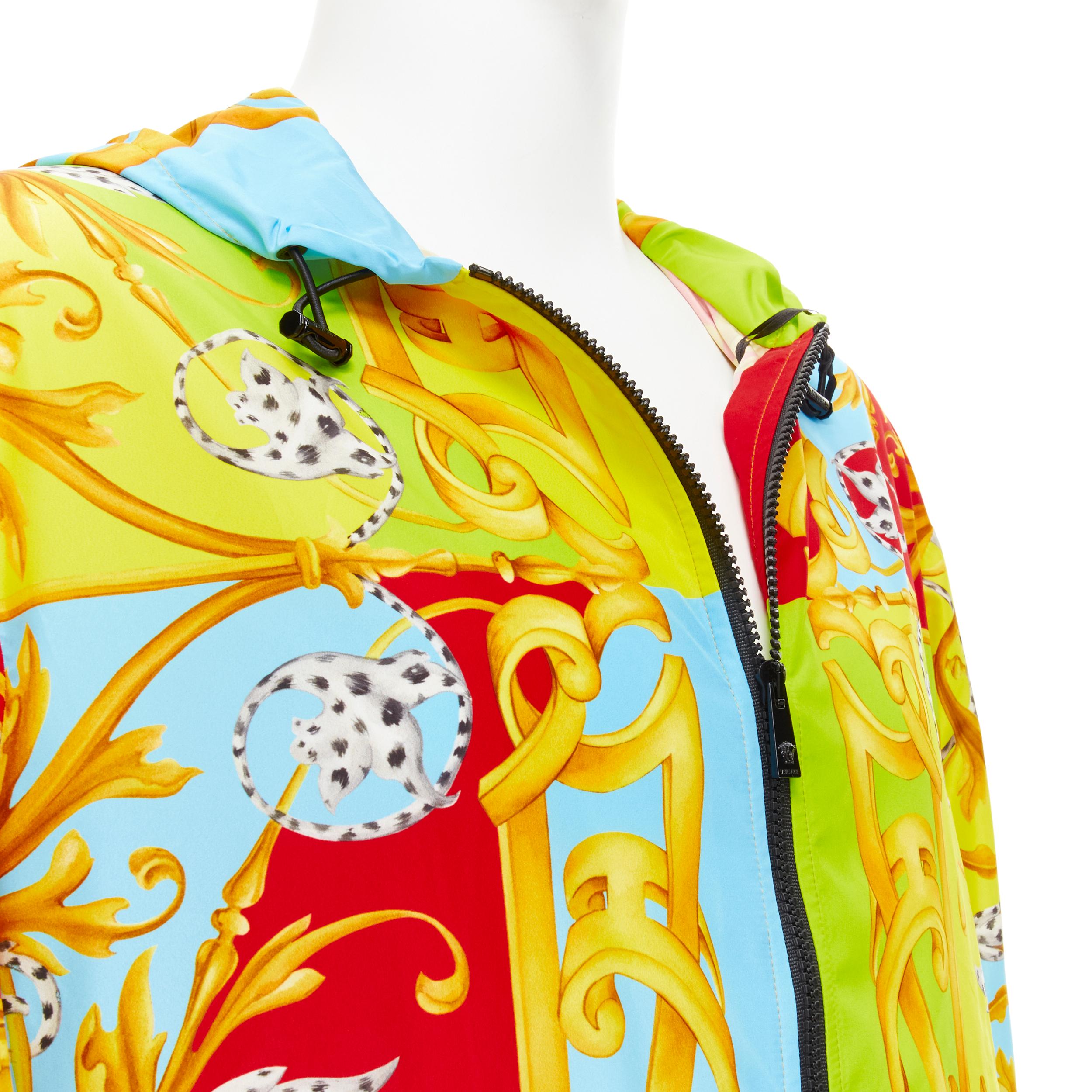 new VERSACE Barocco Acanthus Pop summer nylon windbreaker jacket IT50 L 
Reference: TGAS/C00284 
Brand: Versace 
Designer: Donatella Versace 
Collection: Barocco Acanthus 
Material: Nylon 
Color: Multicolour 
Pattern: Floral 
Closure: Zip 
Extra