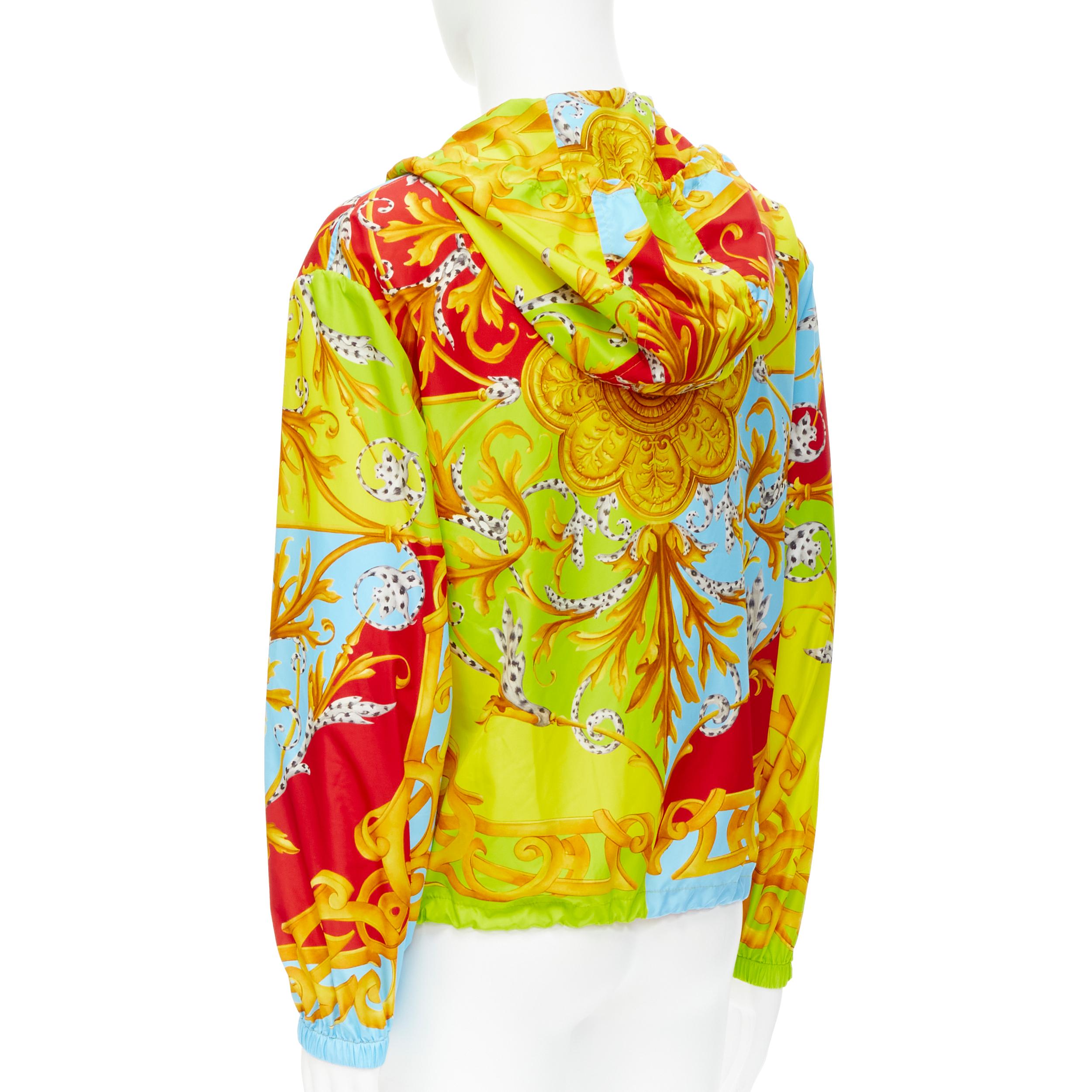 new VERSACE Barocco Acanthus Pop summer nylon windbreaker jacket IT50 L In New Condition In Hong Kong, NT