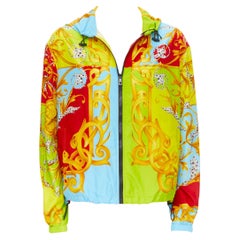 new VERSACE Barocco Acanthus Pop summer nylon windbreaker jacket IT50 L