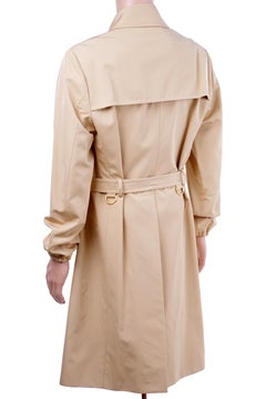 New Versace Belted Tan Trench Coat for Men