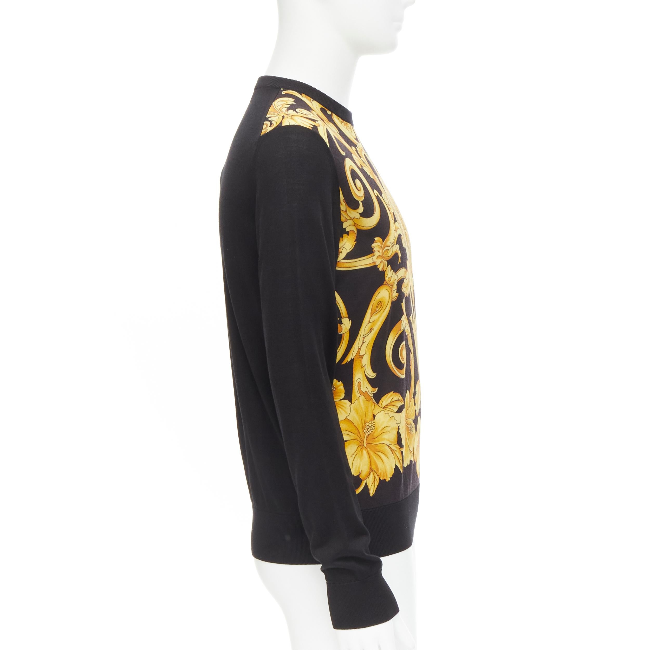 black and gold versace sweater