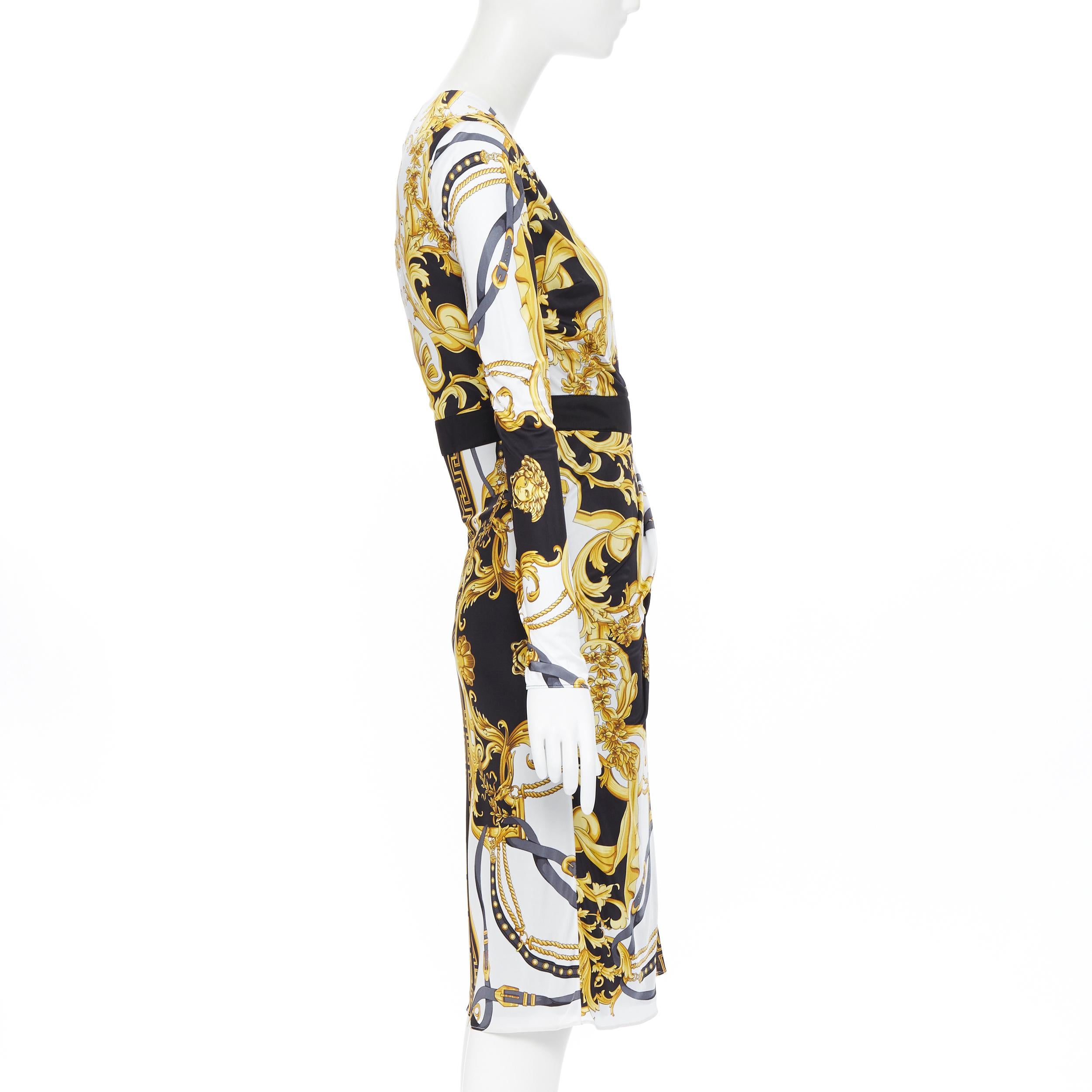 black and gold versace dress
