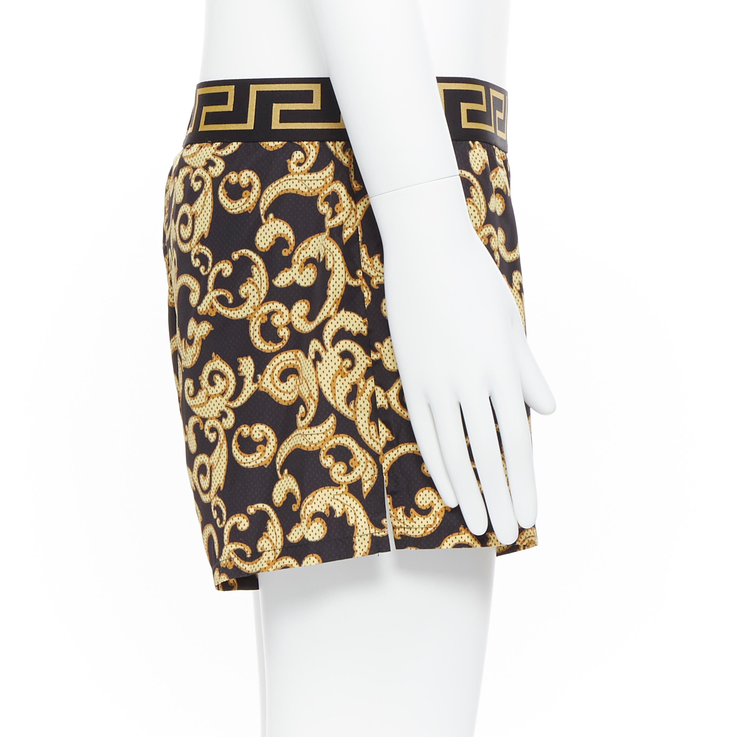 versace baroque swim shorts