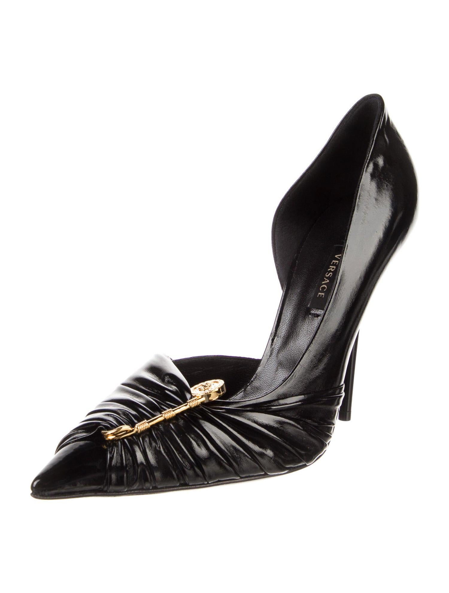 versace safety pin pumps