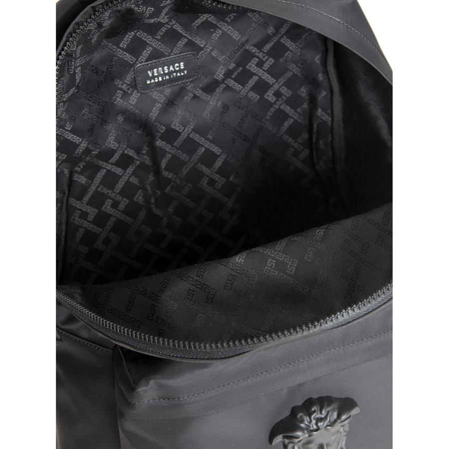 NEW Versace Black Medusa Head Nylon Backpack Rucksack Bag For Sale 4