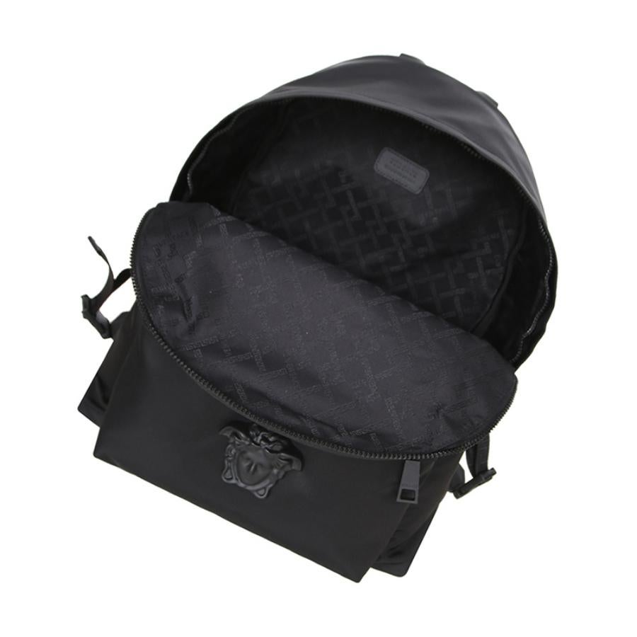 Women's or Men's NEW Versace Black Medusa Head Nylon Backpack Rucksack Bag For Sale