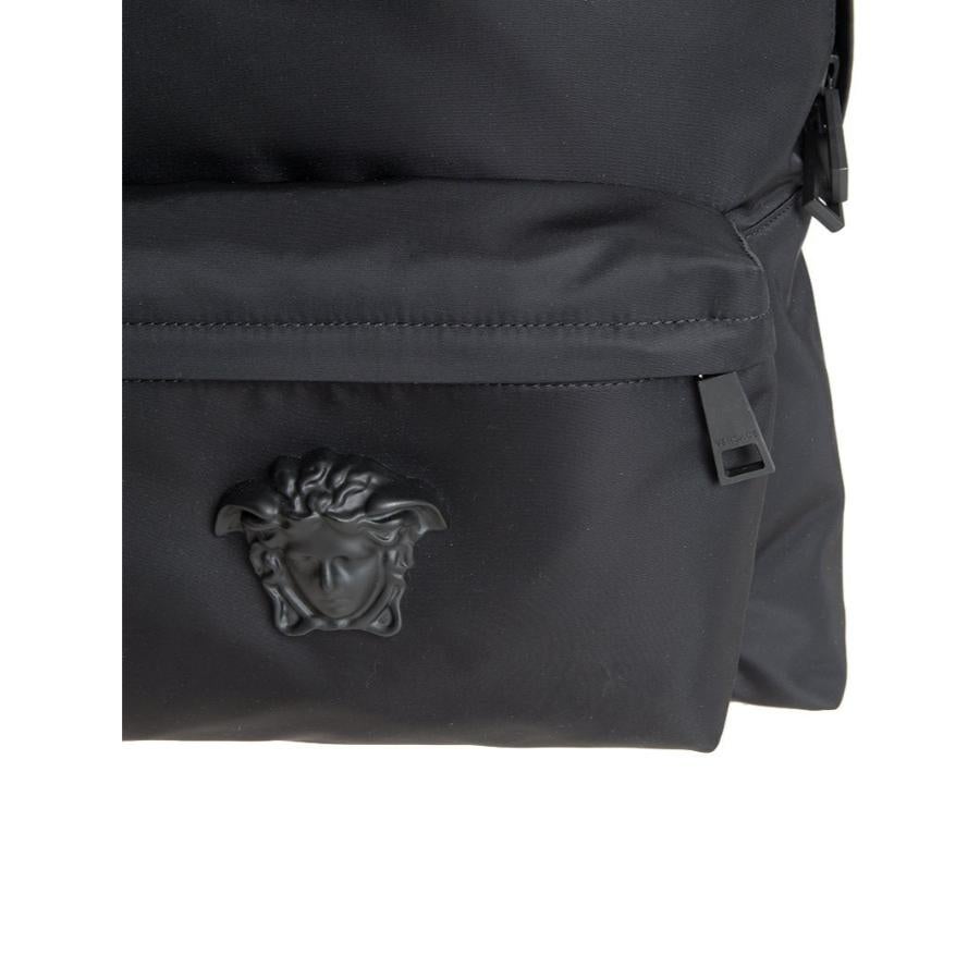 NEW Versace Black Medusa Head Nylon Backpack Rucksack Bag For Sale 1
