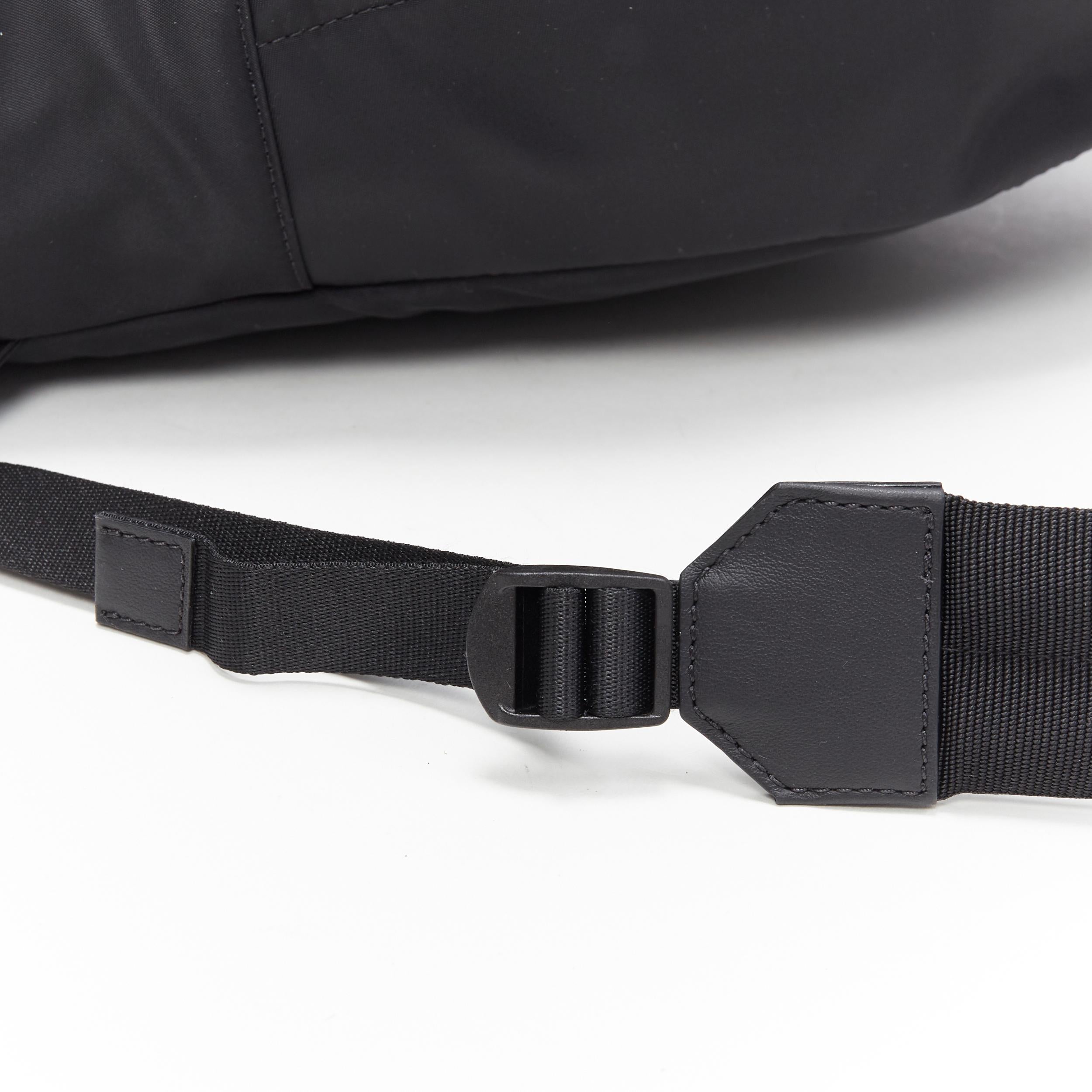 new VERSACE black Palazzo Medusa Greca nylon stitching pocket backpack bag 5
