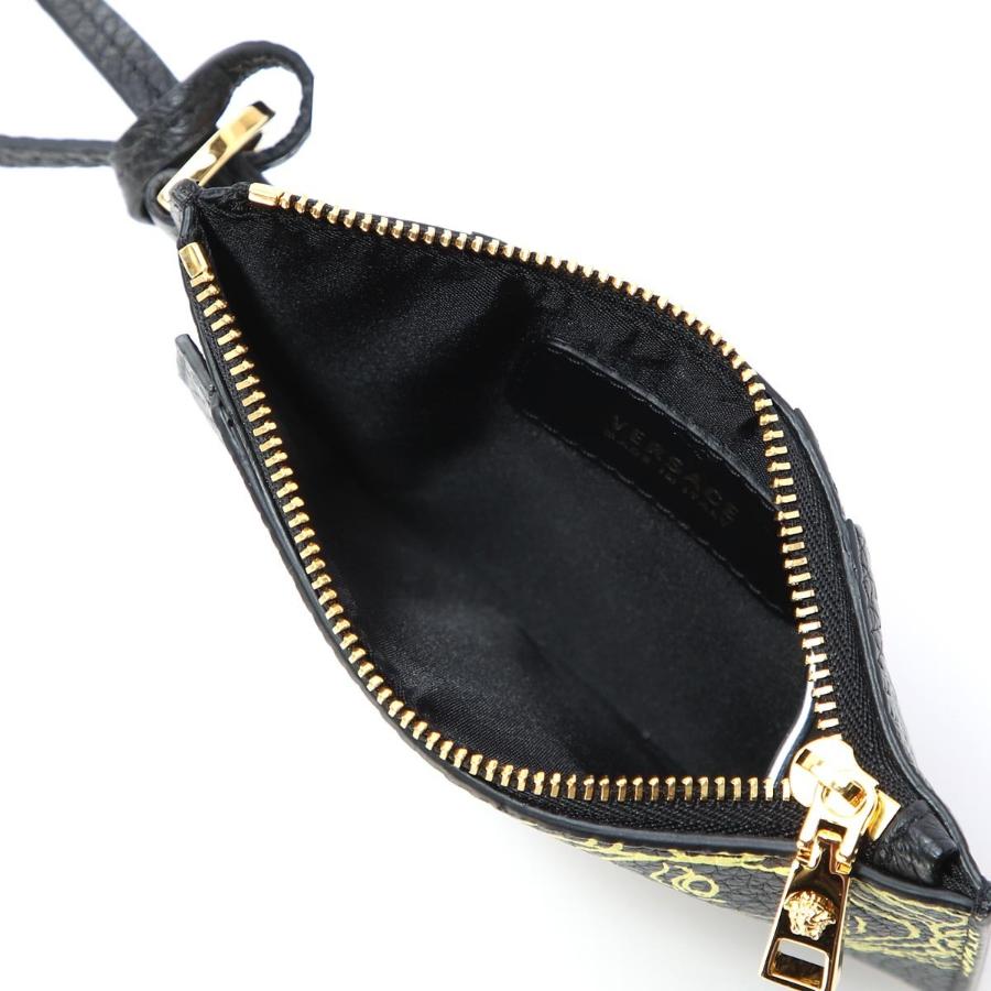 NEU Versace Schwarz Pop Medusa Leder Hals Kartenetui Crossbody Tasche 2