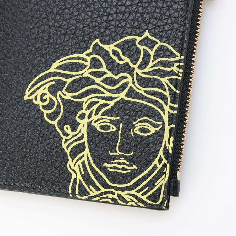 NEU Versace Schwarz Pop Medusa Leder Hals Kartenetui Crossbody Tasche 4