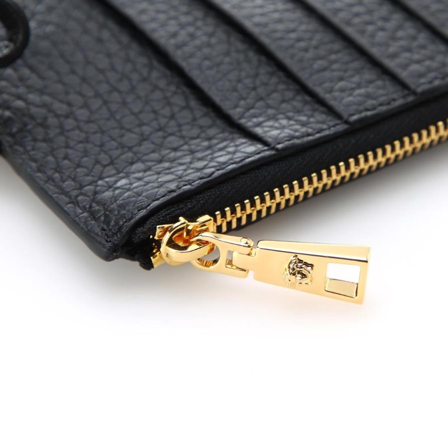 NEU Versace Schwarz Pop Medusa Leder Hals Kartenetui Crossbody Tasche 5