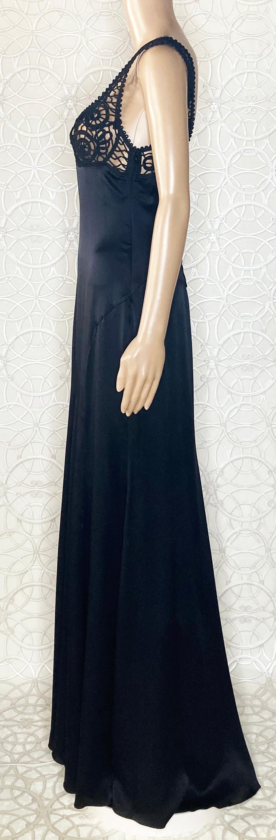 black silk gown