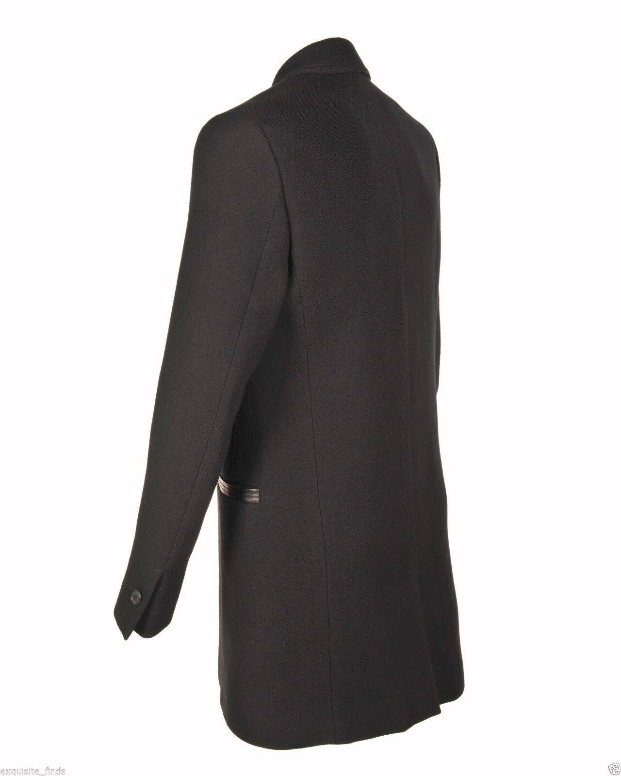 versace black trench coat