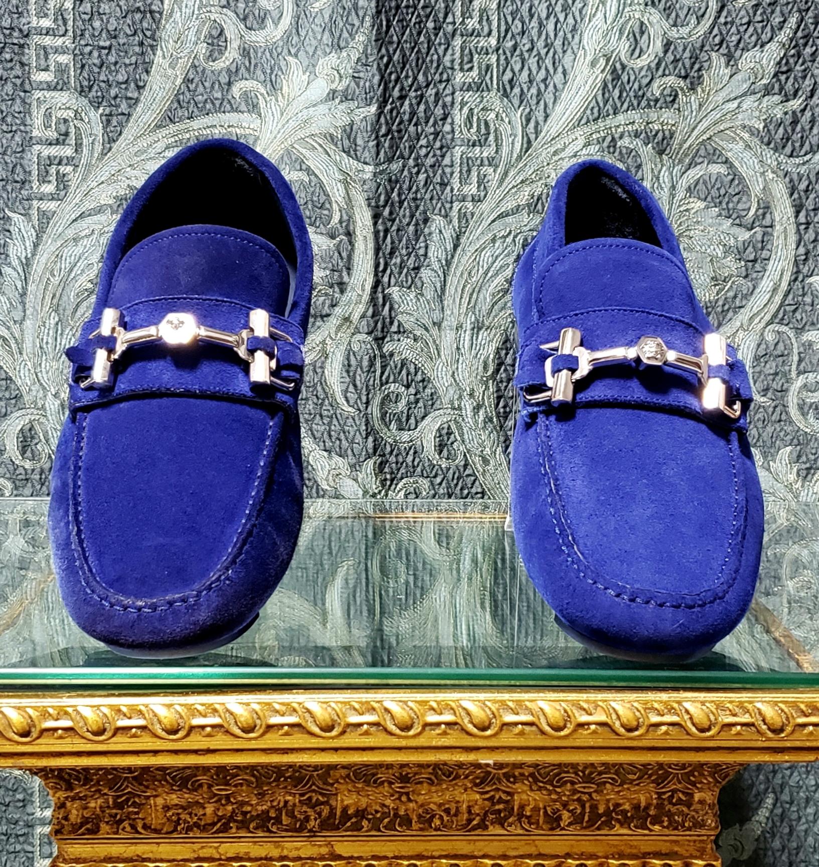 blue suede shoes for sale