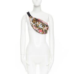 new VERSACE Butterfly Starfish Baroque mixed print Medusa coin zip waist bag