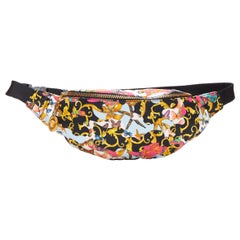 neu VERSACE Schmetterling Seestern Barock gemischter Druck Medusa Münze Reißverschluss Gürteltasche