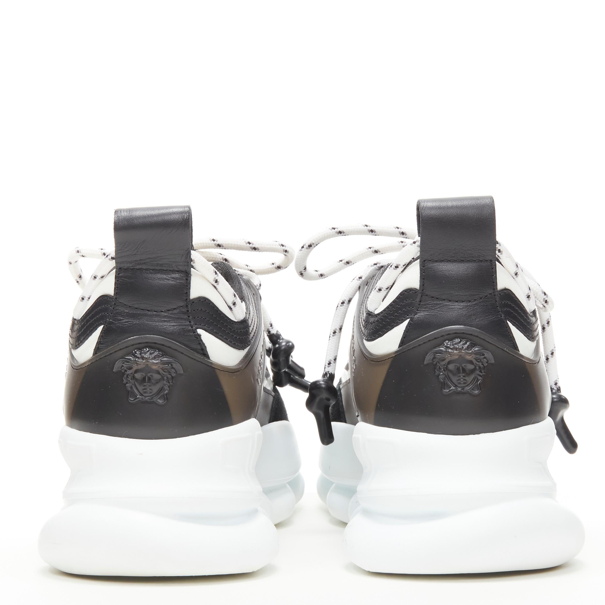 black and white versace chain reaction