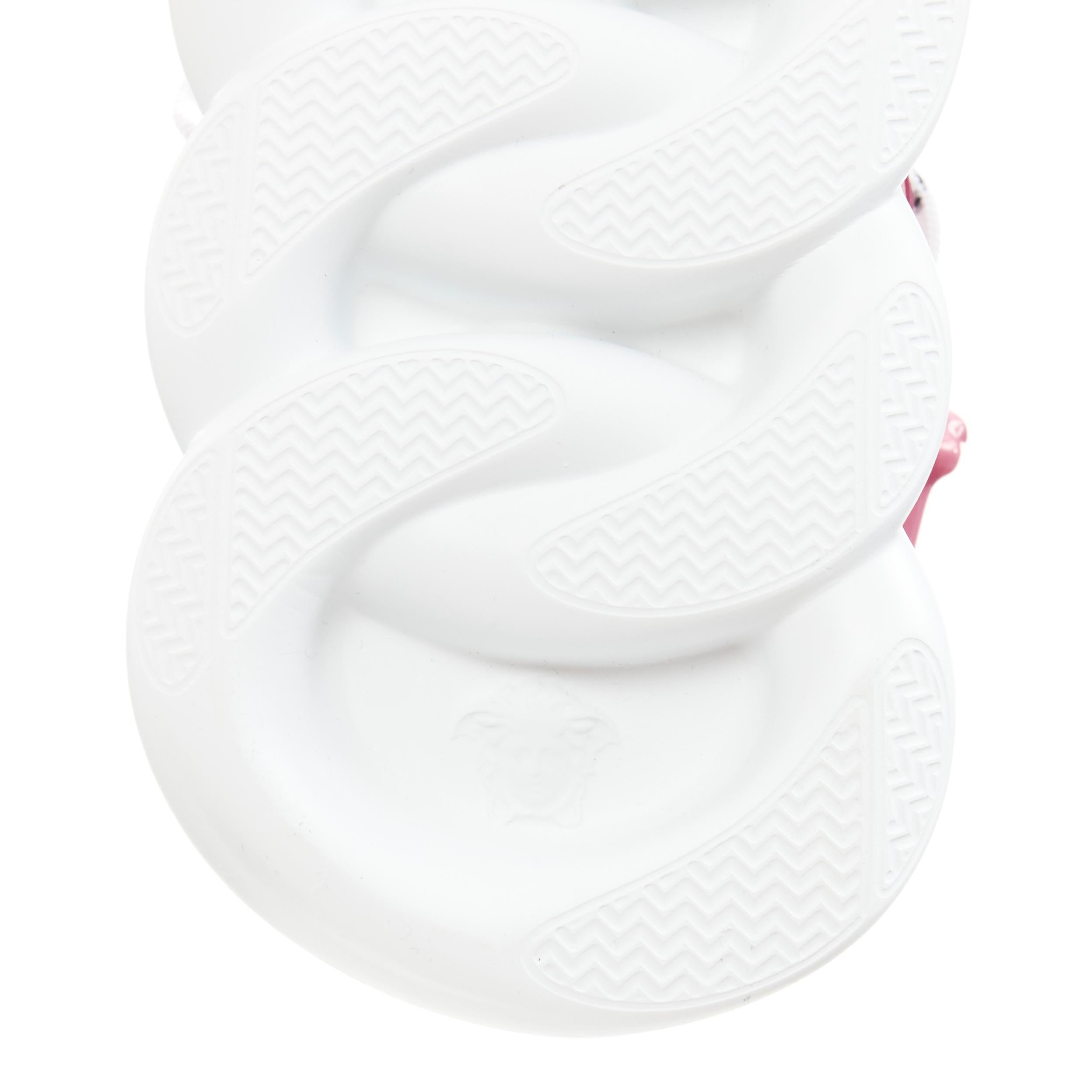 new VERSACE Chain Reaction fuschia pink white chunky sneaker EU38 US8 For Sale 4