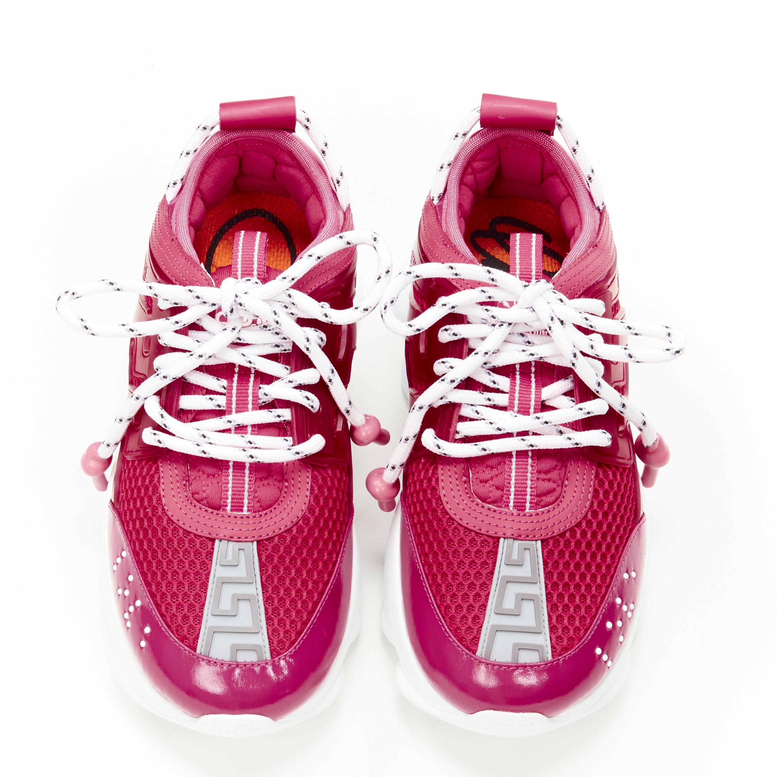 versace chain reaction pink and white