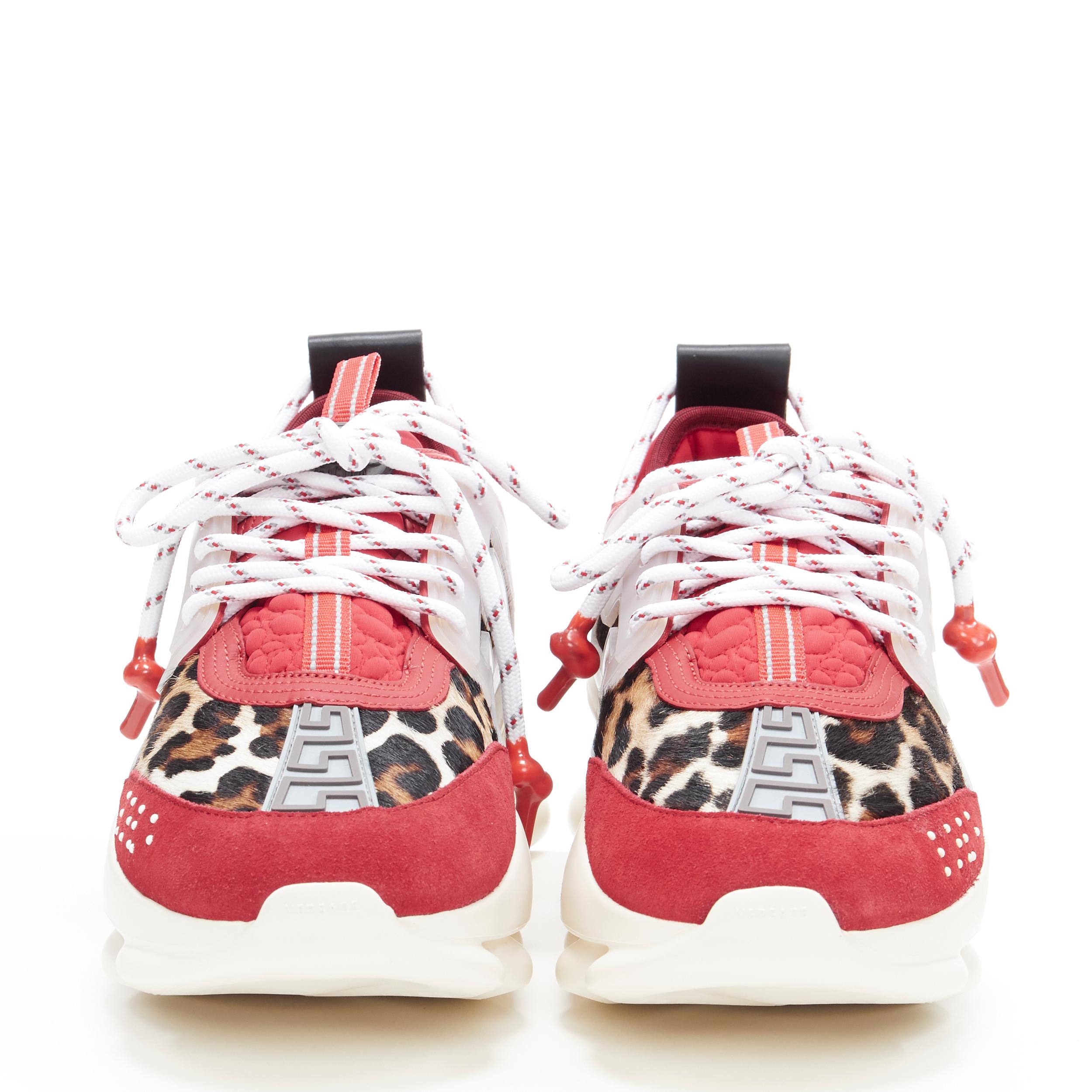 versace chain reaction red leopard