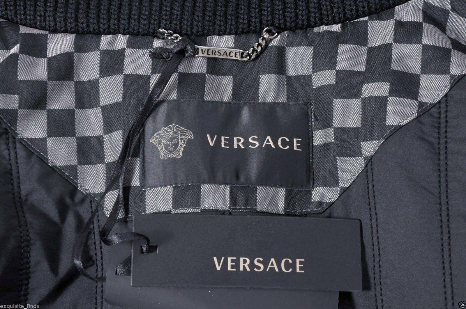 NEW VERSACE CHECKERED COAT with HOOD for MEN For Sale 5