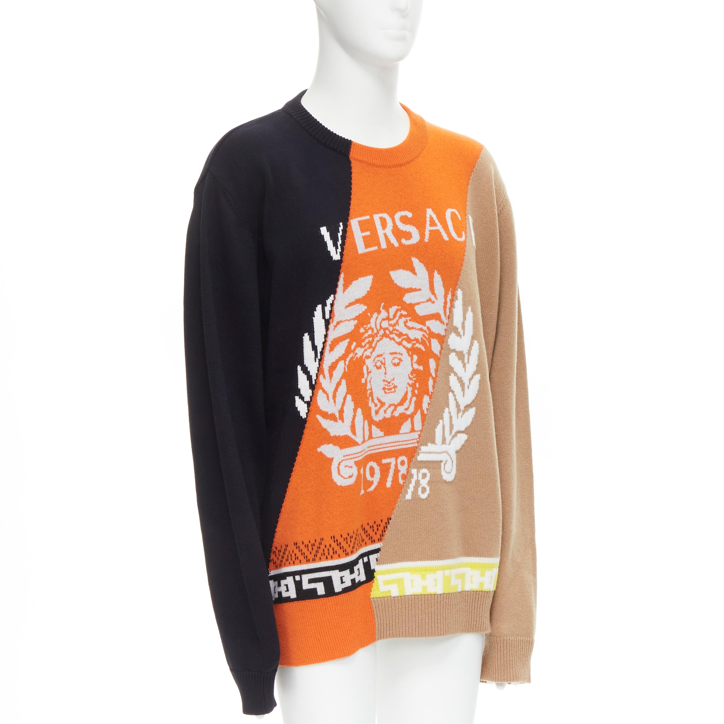orange versace sweater