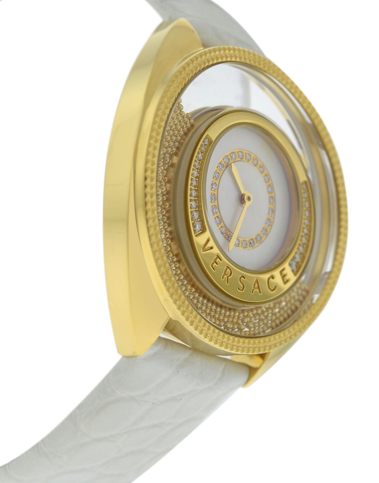 New Versace Destiny Spirit Floating Spheres Diamond Watch In New Condition For Sale In New York, NY