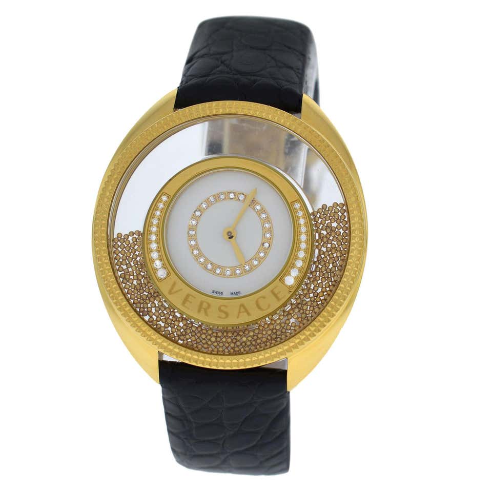 Versace Float Versace Diamond Watch - 4 For Sale on 1stDibs