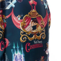 new VERSACE DISNEY 2020 Limited Edition Cinderella Baroque silk shirt EU39 M