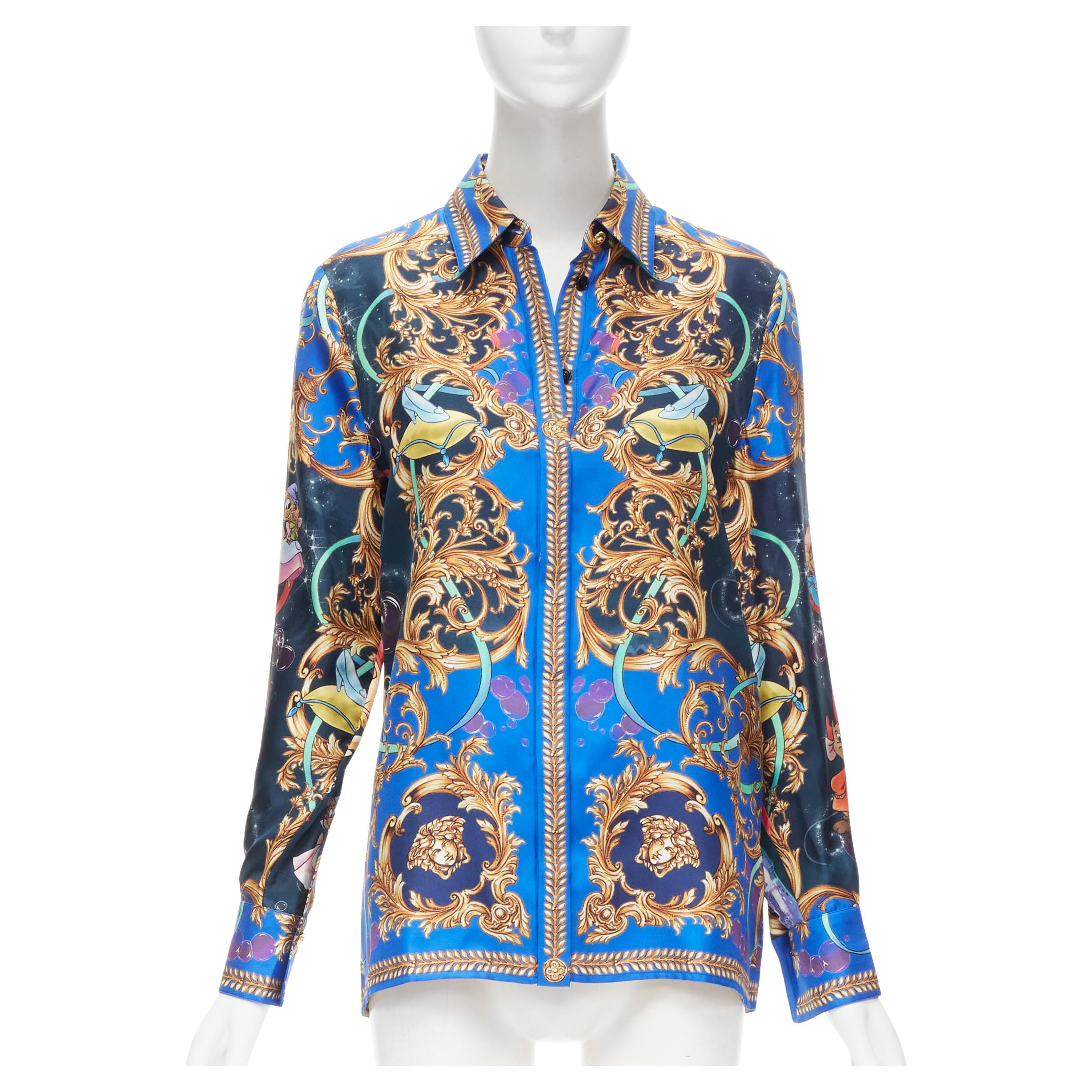 new VERSACE DISNEY 2020 Limited Edition Cinderella Baroque silk shirt IT40  S at 1stDibs | versace cinderella bag, disney versace, versace disney  collection