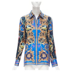 new VERSACE DISNEY 2020 Limited Edition Cinderella Baroque silk shirt IT40 S