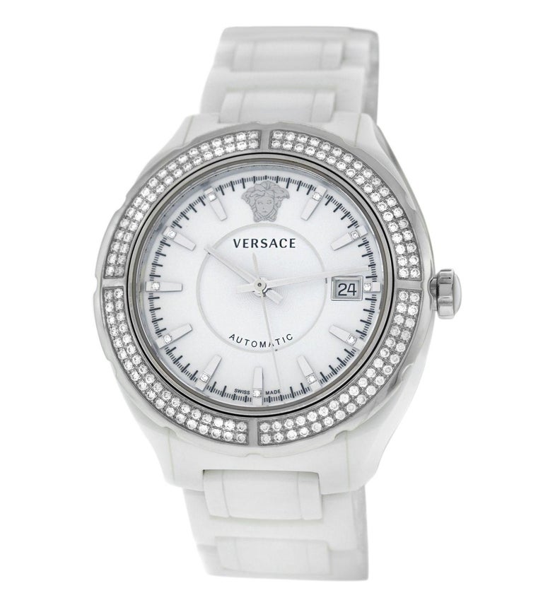 New Versace DV One Ceramic Automatic Diamond Watch For Sale at 1stDibs ...